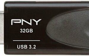 PNY - Elite Turbo Attache 4 32GB USB 3.2 Flash Drive - Black