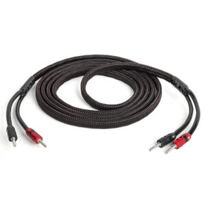 AudioQuest - Rocket 33 12' Pair Full-Range Speaker Cable, Silver Banana Connectors - Red/Black