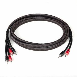 AudioQuest - Rocket 33 8' Single Bi-Wire Speaker Cable, Silver Banana Connectors - Red/Black