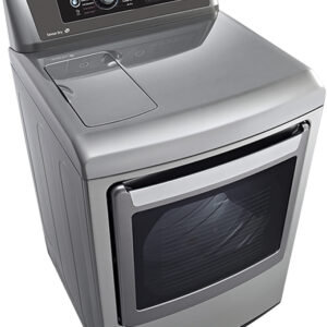 LG - 7.3 Cu. Ft. 14-Cycle Steam Electric Dryer - Graphite steel