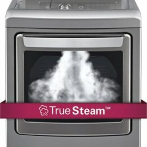 LG - 7.3 Cu. Ft. 14-Cycle Steam Electric Dryer - Graphite steel