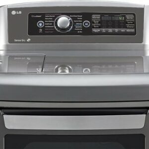 LG - 7.3 Cu. Ft. 14-Cycle Steam Electric Dryer - Graphite steel