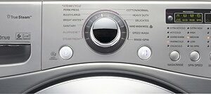 LG - SteamWasher 3.9 Cu. Ft. 12-Cycle Extra-Large Capacity Steam Washer - Graphite Steel