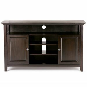 Simpli Home - Amherst TV Cabinet for Most TVs Up to 60" - Dark Brown