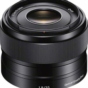 Sony - 35mm f/1.8 Prime Lens for Most NEX E-Mount Cameras - Black