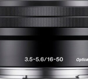 Sony - 16-50mm f/3.5-5.6 Retractable Zoom Lens for Most NEX E-Mount Cameras - Black