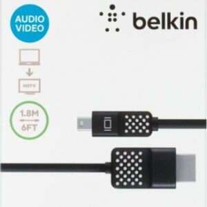 Belkin - 6' Mini DisplayPort-to-HDMI Cable - Black