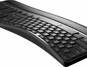 Microsoft - Ergonomic Full-size Wireless Sculpt Comfort Desktop USB Keyboard and Mouse Bundle - Black