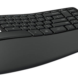 Microsoft - Sculpt Desktop Ergonomic Full-size Wireless USB Keyboard and Mouse Bundle - Black