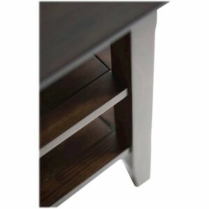 Simpli Home - Acadian Square Solid Wood End Table - Tobacco Brown