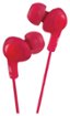 JVC - Gumy Plus Wired Earbud Headphones - Red