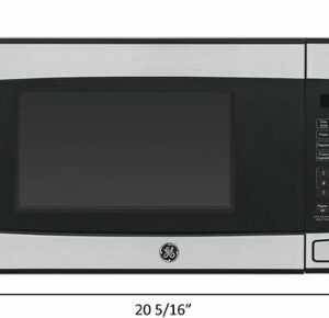 GE - 1.1 Cu. Ft. Mid-Size Microwave - Stainless Steel