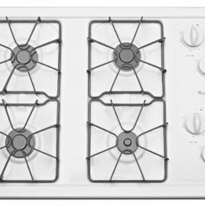 Whirlpool - 30" Built-In Gas Cooktop - White