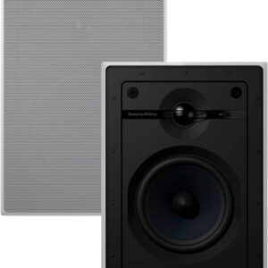 Bowers & Wilkins - CI600 Series 5" In-Wall Speakers w/ Cast Basket, Aramid Fiber Midbass and Nautilus Tweeter - (Pair) - Paintable White