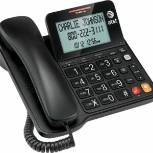 AT&T - 2940 Corded Phone with Caller ID/Call Waiting - Black