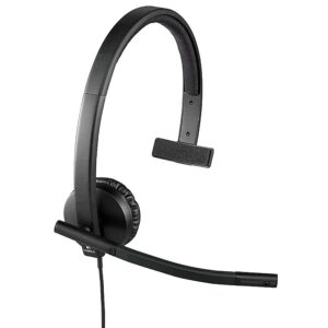 Logitech - H570e Mono Wired Over-ear Headset - Black