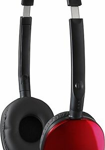 JVC - FLATS Over-the-Ear Headphones - Red