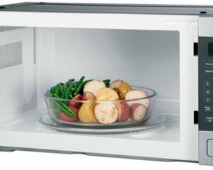 GE - Profile Series 1.1 Cu. Ft. Mid-Size Microwave with Sensor Cooking - Stainless Steel