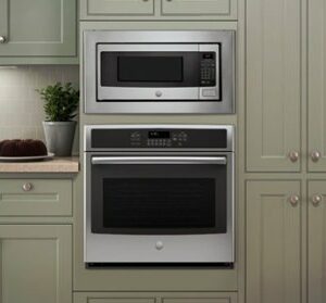 GE - Profile Series 1.1 Cu. Ft. Mid-Size Microwave with Sensor Cooking - Stainless Steel