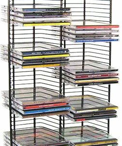 Atlantic - 100-Disc Nestable CD Tower - Gunmetal