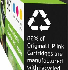 HP - 951 3-Pack Standard Capacity Ink Cartridges - Cyan/Magenta/Yellow