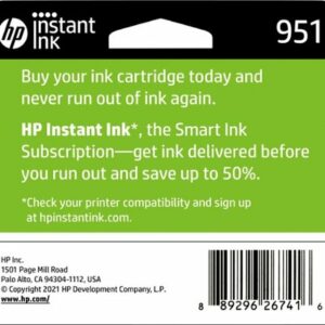 HP - 951 3-Pack Standard Capacity Ink Cartridges - Cyan/Magenta/Yellow