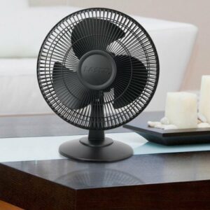 Lasko - 12 in. Oscillating Personal Table Fan with 3 Speeds - Black