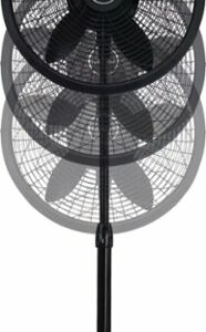 Lasko - 18 in. Elegance & Performance Large Room Pedestal Fan - Black