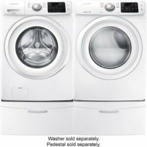 Samsung - 7.5 Cu. Ft. Stackable Electric Dryer with Sensor Dry - White