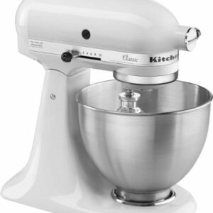 KitchenAid - Classic Series 4.5 Quart Tilt-Head Stand Mixer - K45SSWH - Blanco