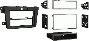 Metra - Dash Kit for Select 2010-2012 Mazda CX-7 DIN DDIN - Black