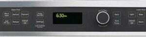 GE - 27" Single Electric Wall Oven with Built-In Microwave - Stainless Steel