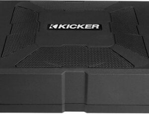 KICKER - Hideaway 8" Subwoofer with Enclosure and Integrated 150W Amplifier - Black