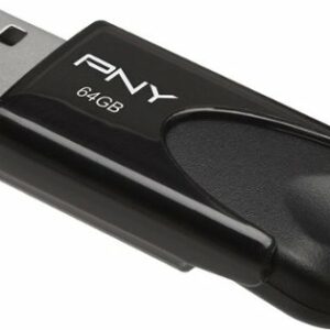 PNY - 64GB Attaché 4 USB 2.0 Type A Flash Drive - Black