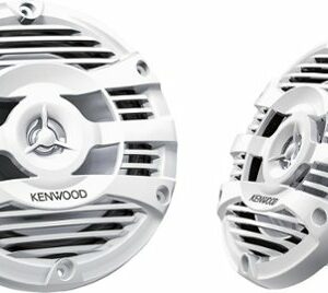 Kenwood - 6.5" 2-Way Marine Speakers with Polypropylene Cones (Pair) - White