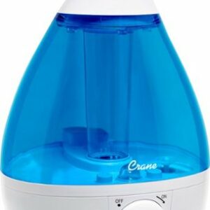 CRANE - 1 Gal. Ultrasonic Cool Mist Humidifier - Blue/White