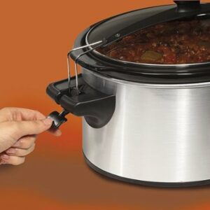 Hamilton Beach - Stay or Go 6 Quart Slow Cooker - silver