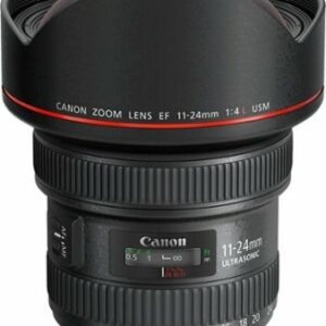 Canon - EF11-24mm F4L USM Wide Angle Zoom Lens for EOS DSLR Cameras - Black