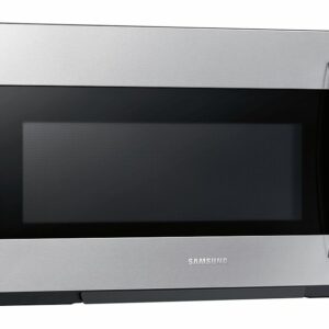 Samsung - 1.8 cu. ft.  Over-the-Range Fingerprint Resistant  Microwave with Sensor Cooking - Stainless Steel