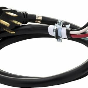 Smart Choice - 6' 50 Amp 4-Prong Range Cord - Black