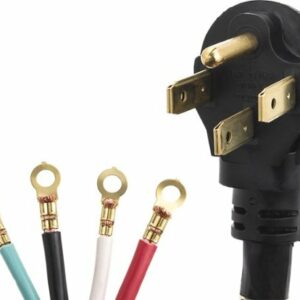 Smart Choice - 6' 50 Amp 4-Prong Range Cord - Black