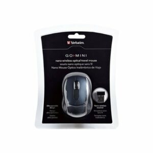 Verbatim - Mini Travel Wireless Optical Mouse - Graphite