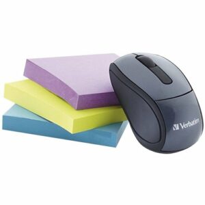 Verbatim - Mini Travel Wireless Optical Mouse - Graphite