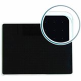 Floortex - Viztex Glacier Black Multi-Purpose Grid Glass Dry Erase Board 17'' x 23'' - Black