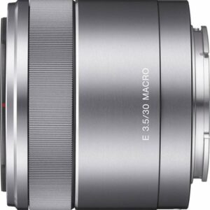 Sony - 30mm f/3.5 Macro Lens for Most NEX Compact System Cameras - Silver