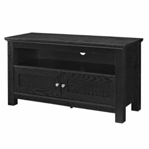 Walker Edison - 44" Transitional TV Stand Cabinet for Most Flat-Panel TVs Up to 50" - Black