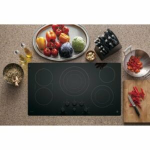 GE Profile - 36" Built-In Electric Cooktop - Black