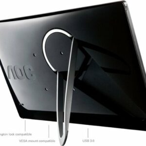 AOC - E1659FWU 15.6" USB-3.0 Portable LED HD Monitor (USB) - Glossy piano black