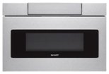 Sharp - 30" 1.2 Cu. Ft. Built-in Microwave Drawer - Stainless Steel