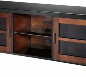 Insignia™ - TV Stand for Most Flat-Panel TVs Up to 70" - Black/Brown